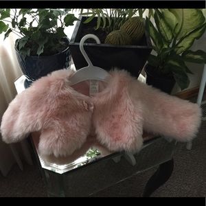 Miniclasix Pink Faux Fur Coat